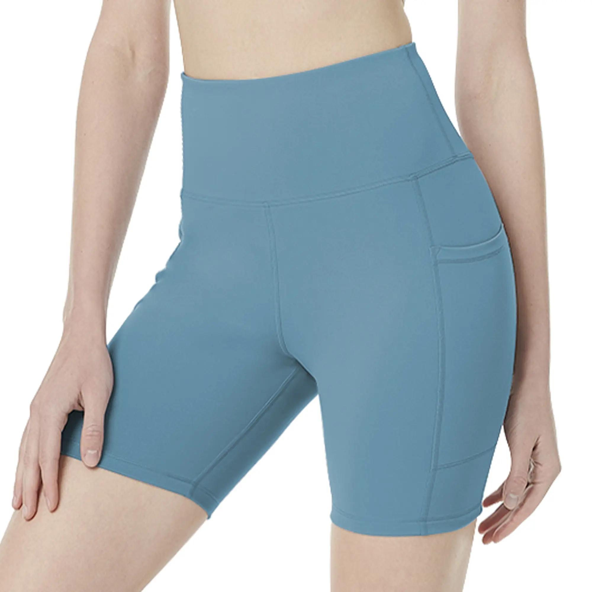 High Waisted Yoga Shorts Spandex Biker Shorts Women Volleyball Shorts Tummy Control Workout Shorts