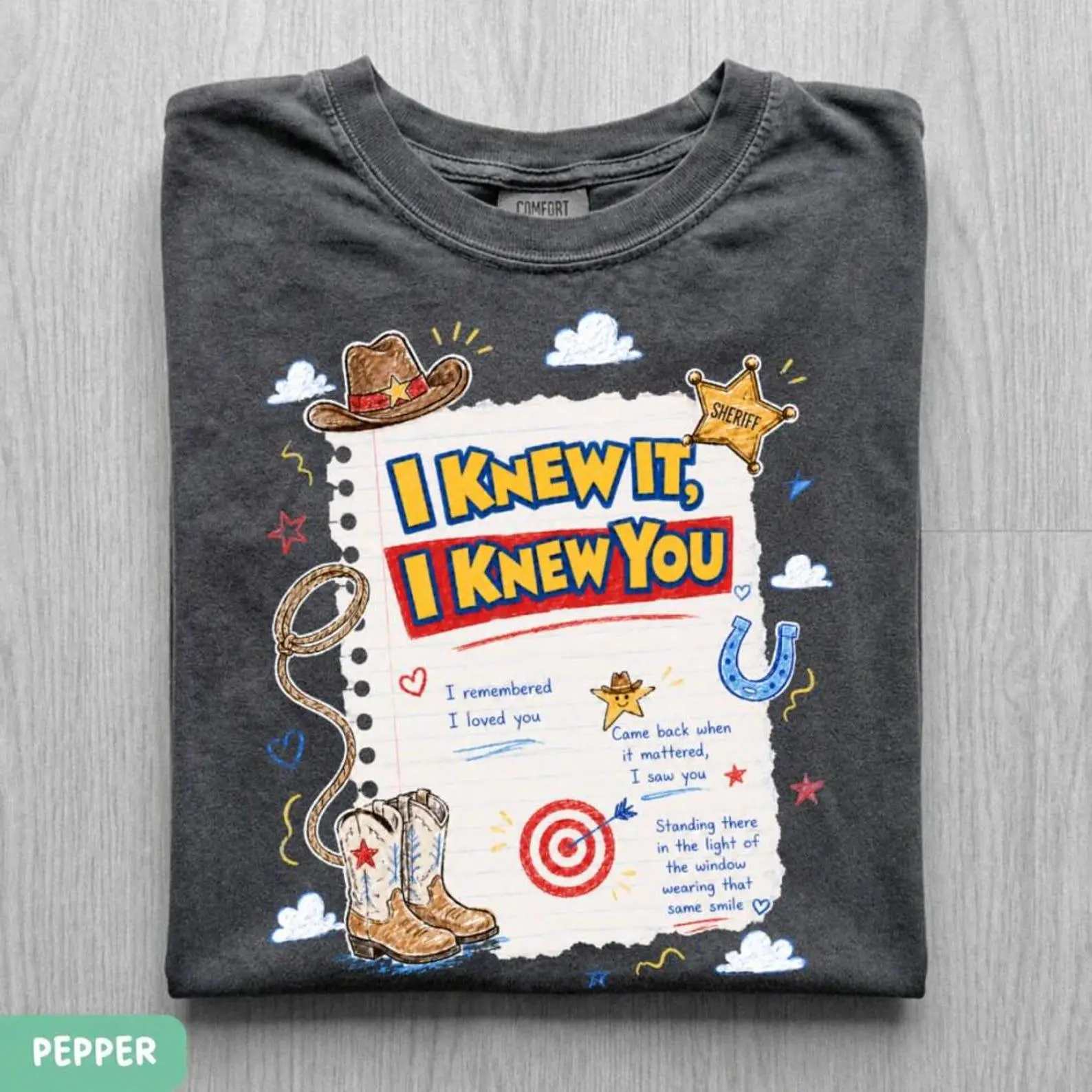 Comfort Colors I Knew It I Knew You Shirt, TS 2026 Tshirt for Fan, Song Lyrics Inspired Tshirt