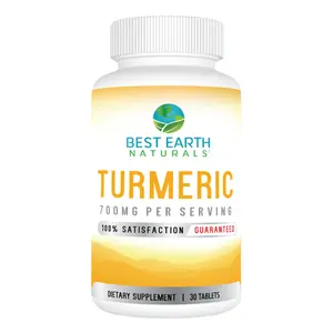 Turmeric 700mg - 700mg Pure Turmeric & 5mg Black Pepper Extract for Joint Health & Mobility - 30 Tablets