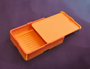 Small Diamond Painting Tray, Stacking 3D Printed Spout-less Tray with Sliding Lid, Standard Lines, Rhinestone Craft Organizer, STAR Series