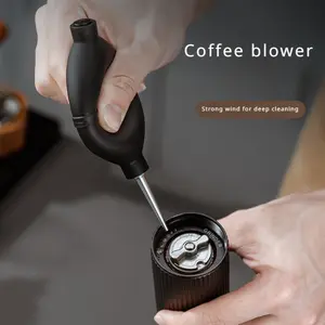 1PC Coffee Grinder Cleaning Tool, Espresso Machine Dust Remover, Air Blower with Long Nozzle for Deep Cleaning, Non-Electronic Manual Powder Cleaner, Other Materials