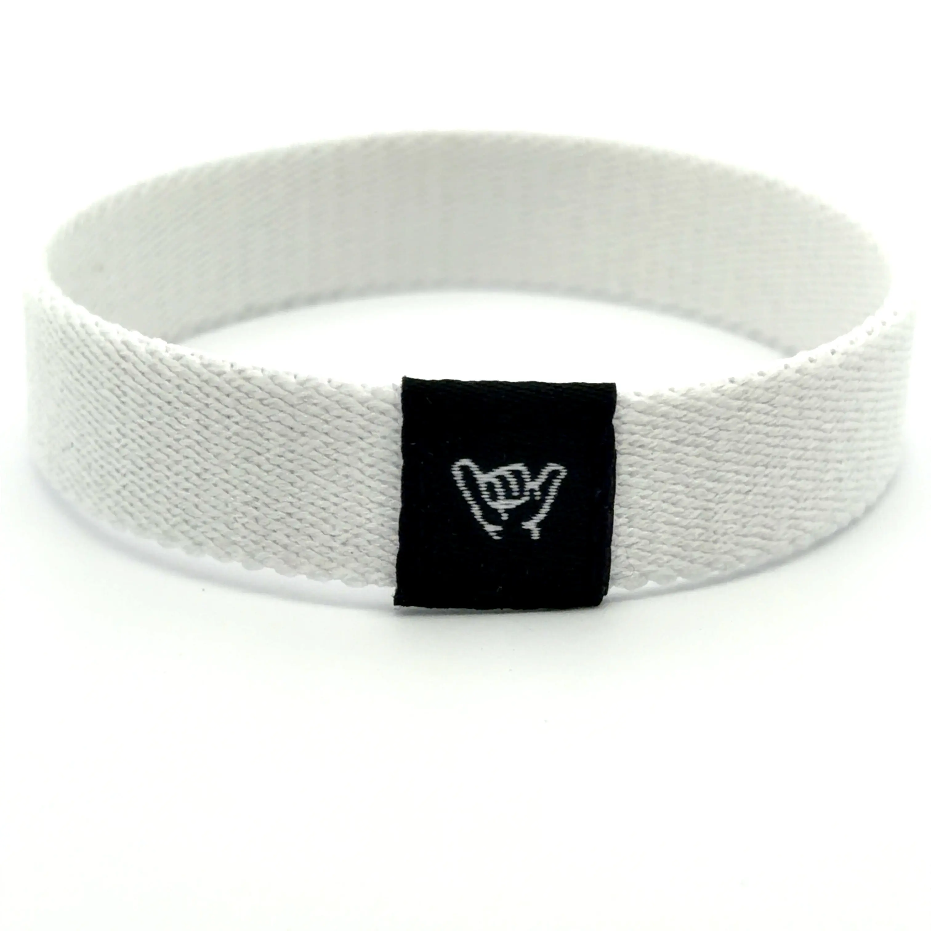 HANG LOOSE BANDS Elastic Bands Sports Wristband Bracelet, White, Machine-Washable for Surfing, Beach Wear
