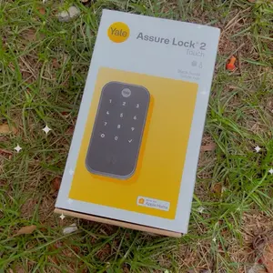 Smart locked.   Yale Assured locked 2 with key