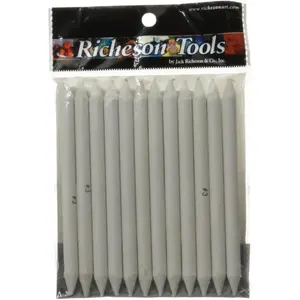 Art supplies sketching must have Jack Richeson 12-Piece Stomp Blender art Set, Size 2 sketching and smudging graphite and pastels artist quality