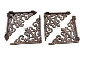 4 Antique Style Shelf Brace Wall Bracket Cast Iron Brackets SMALL Architectural