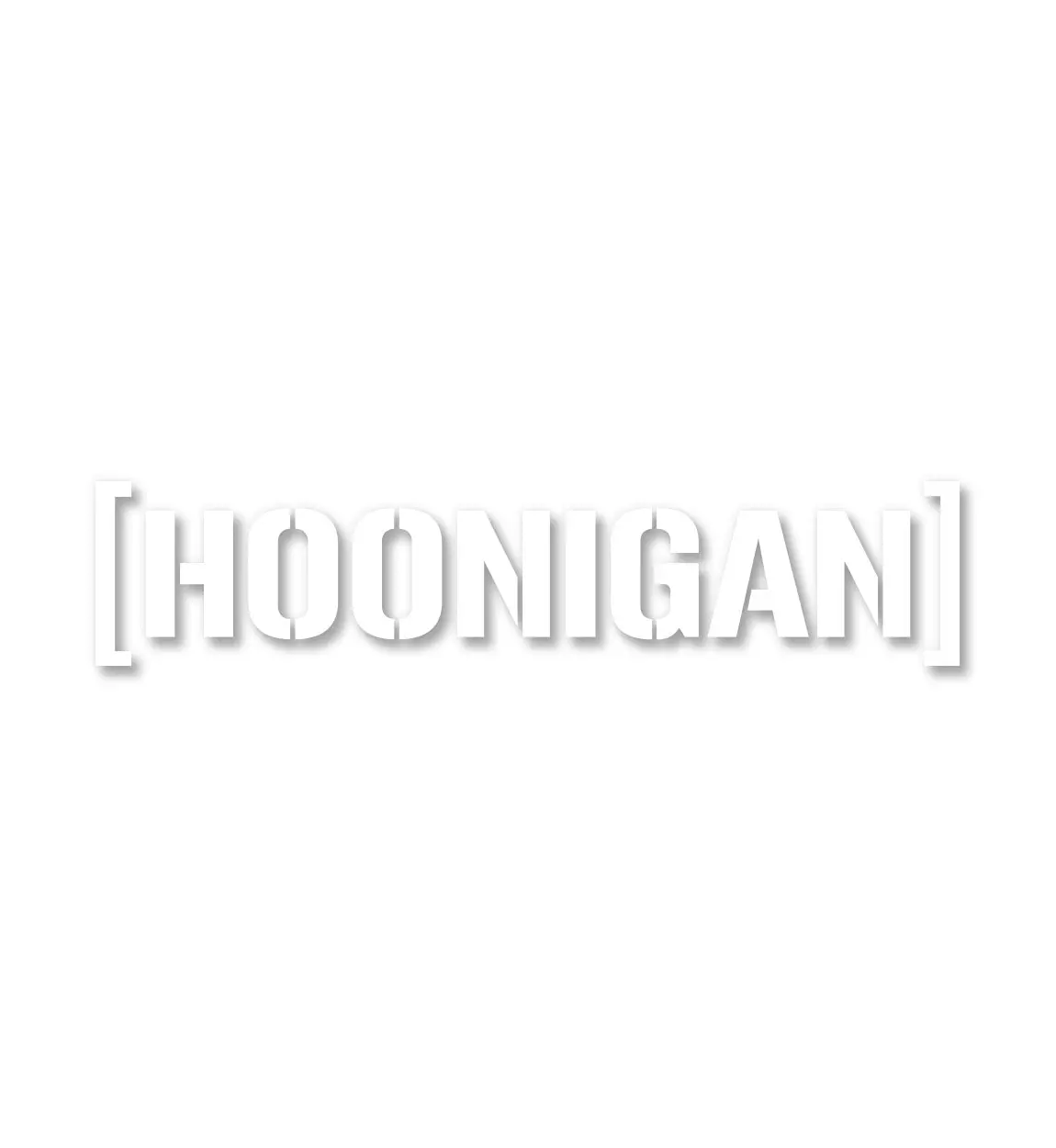 Hoonigan MEDIUM DIE CUT CENSOR BAR BRACKET Sticker (18")