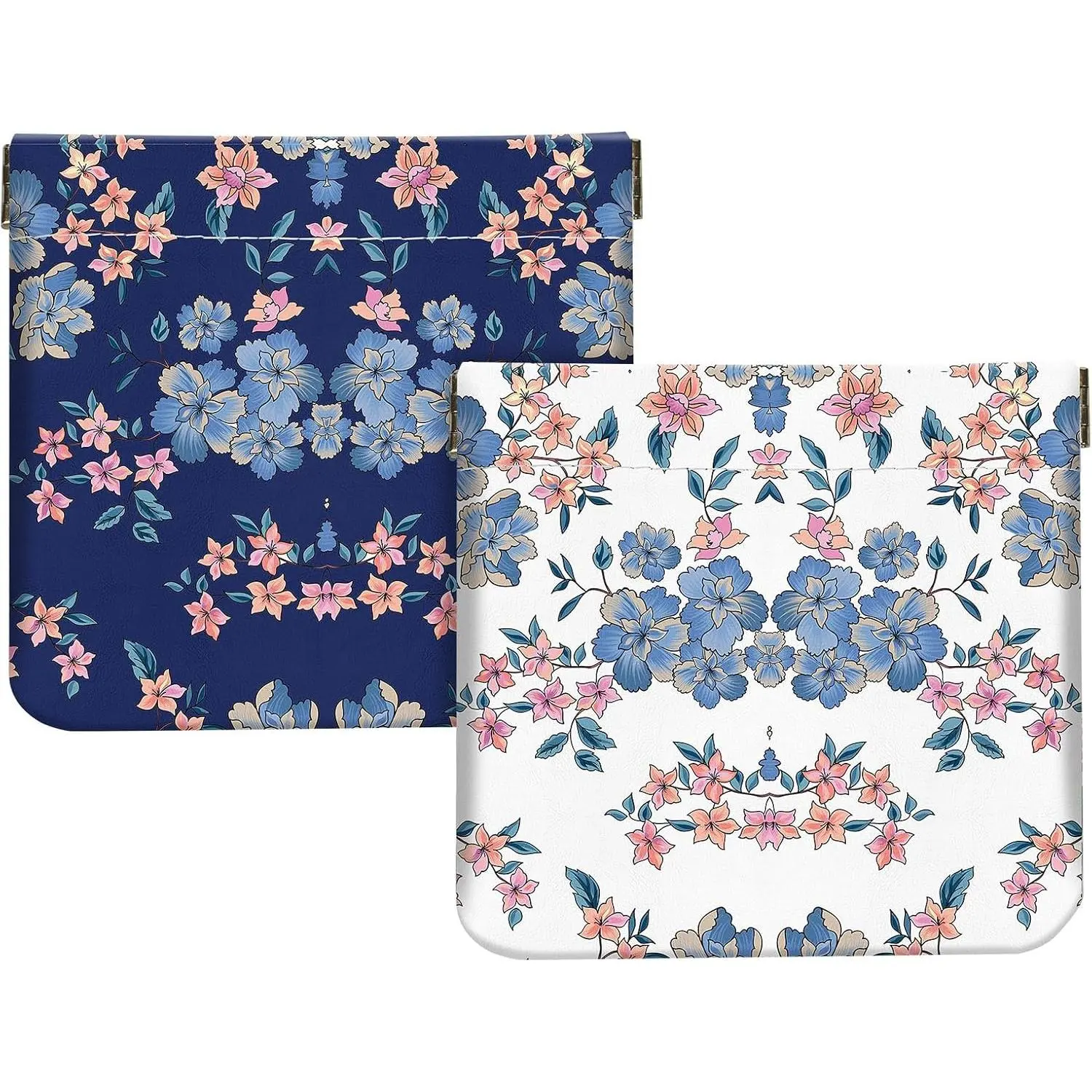 Blue and white flowers