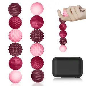 12pcs Silicone Sensory Stress Toys, Magnetic Balls Fidget Toys, Silent Office Desk Stress Balls for Adults Teens, Autism Adhd Relief, Anti stress kit