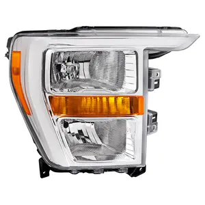 2021-2023 Ford F-150  Factory Style Headlight (Chrome Housing / Clear Lens ) - Passenger Side Only