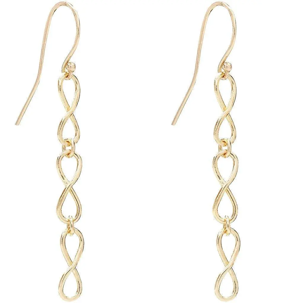Small Infinity Dangle Earrings
