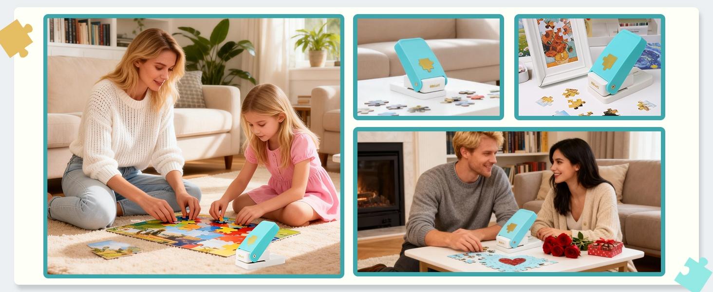DIY Puzzle Punch Handheld Tool for Custom Photo Jigsaw Puzzle Making, Personalized Puzzle Cutter, Creative DIY Craft Making Tool for Customized Picture Puzzle Creation - YY