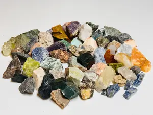 1 OF EACH - 50+ NATURAL CRYSTAL RAW STONES