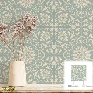 Floral Pattern Self Adhesive Wall Sticker, Waterproof Wall Decal, Decorative Sticker for Home Kitchen Bathroom, Ornaments