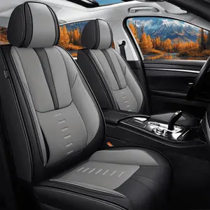 Car Seat Cover Full Set, 2/5-Seat Universal Waterproof PU Leather Auto Protectors for Car Interiors, Compatible with Nissan, Honda Civic-CR-V-HR-V, Kia Sorento, Toyota Corolla-4Runner-Camry, Hyundai, Mazda