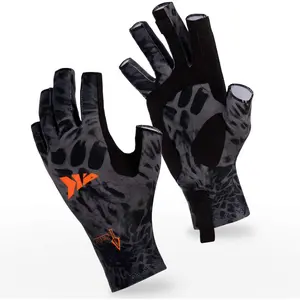 UPF50 Sun Protection Gloves for Fishing Kayaking Rowing Outdoor UV Blocking Diving Gloves