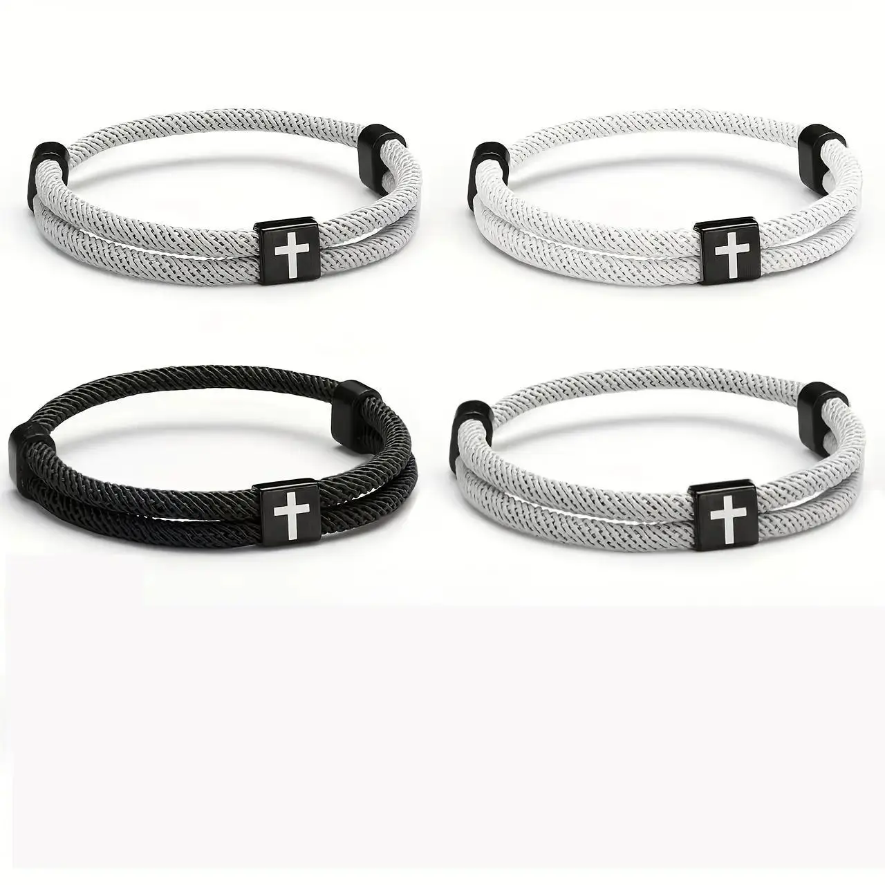 Black+White+Dark grey+Light grey/4pcs