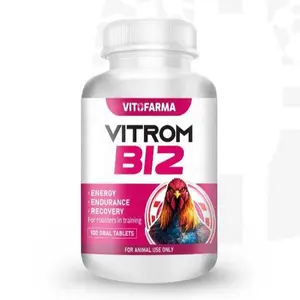 Vitrom 100 Tablets | B 12 Supplement for Roosters | Energy & Vitality Support | Vitofarma