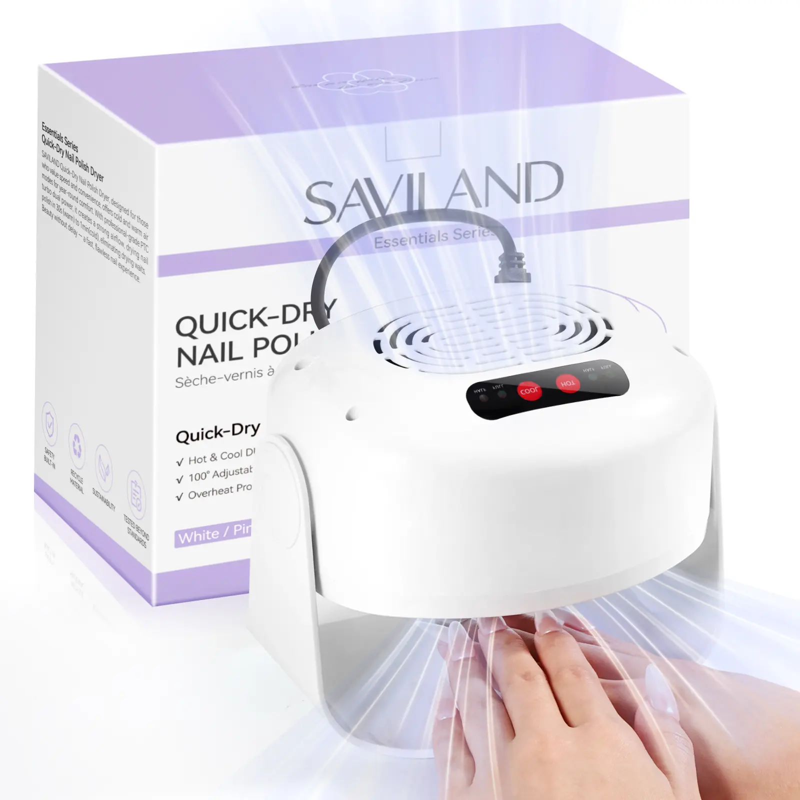 600W 6X Fast Drying Nail Dryer