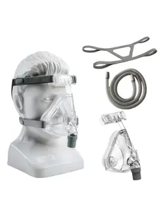 Full Face Cpap Mask with Silicone Seal, Adjustable Headgear & Swivel Design, Comfortable Cushion Fit for Most Cpap Machine Types