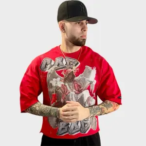 Oversized Streetwear Pullover Rojo Graphic – Heavy Cotton Premium
