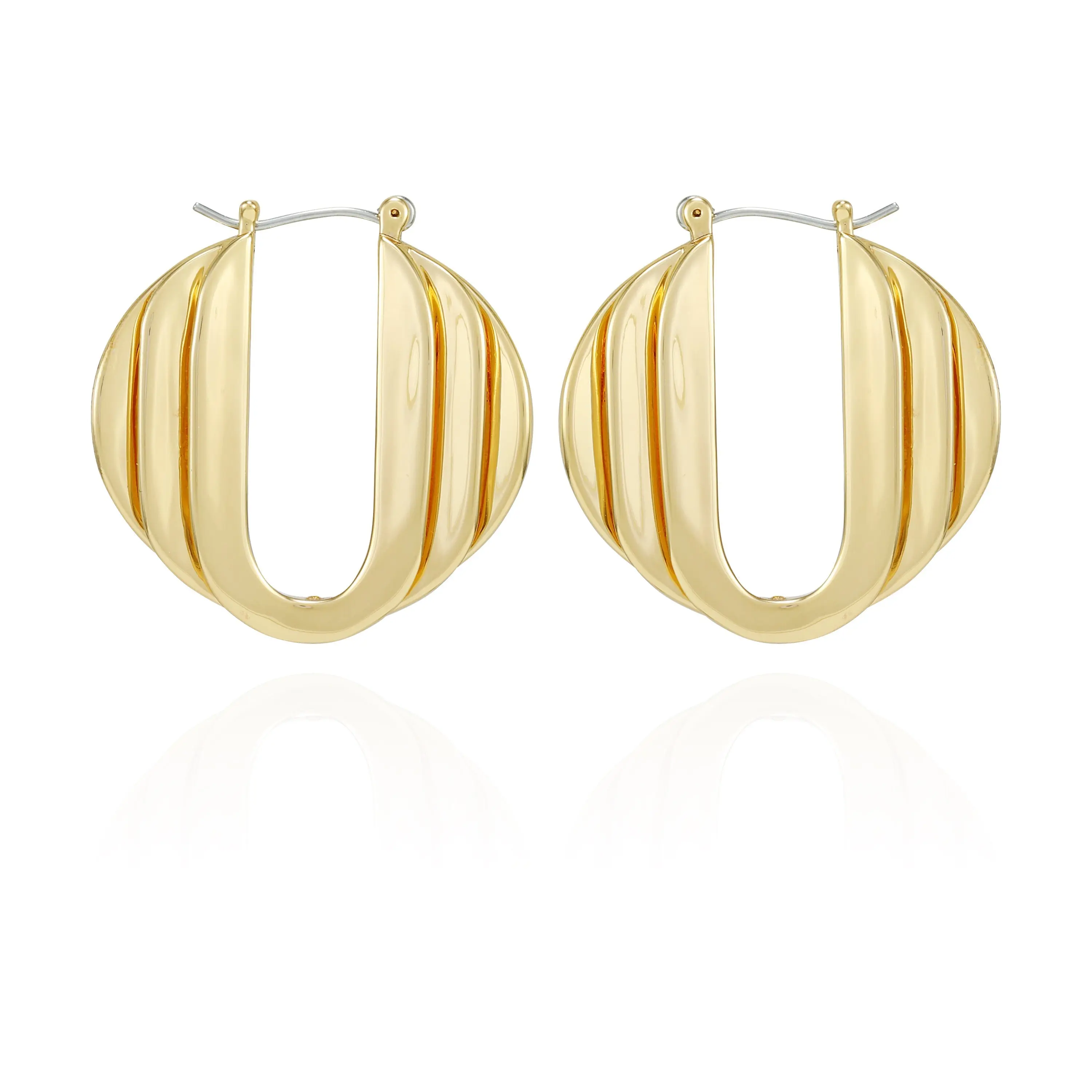 Vince Camuto Stacked Link Hoop Earrings