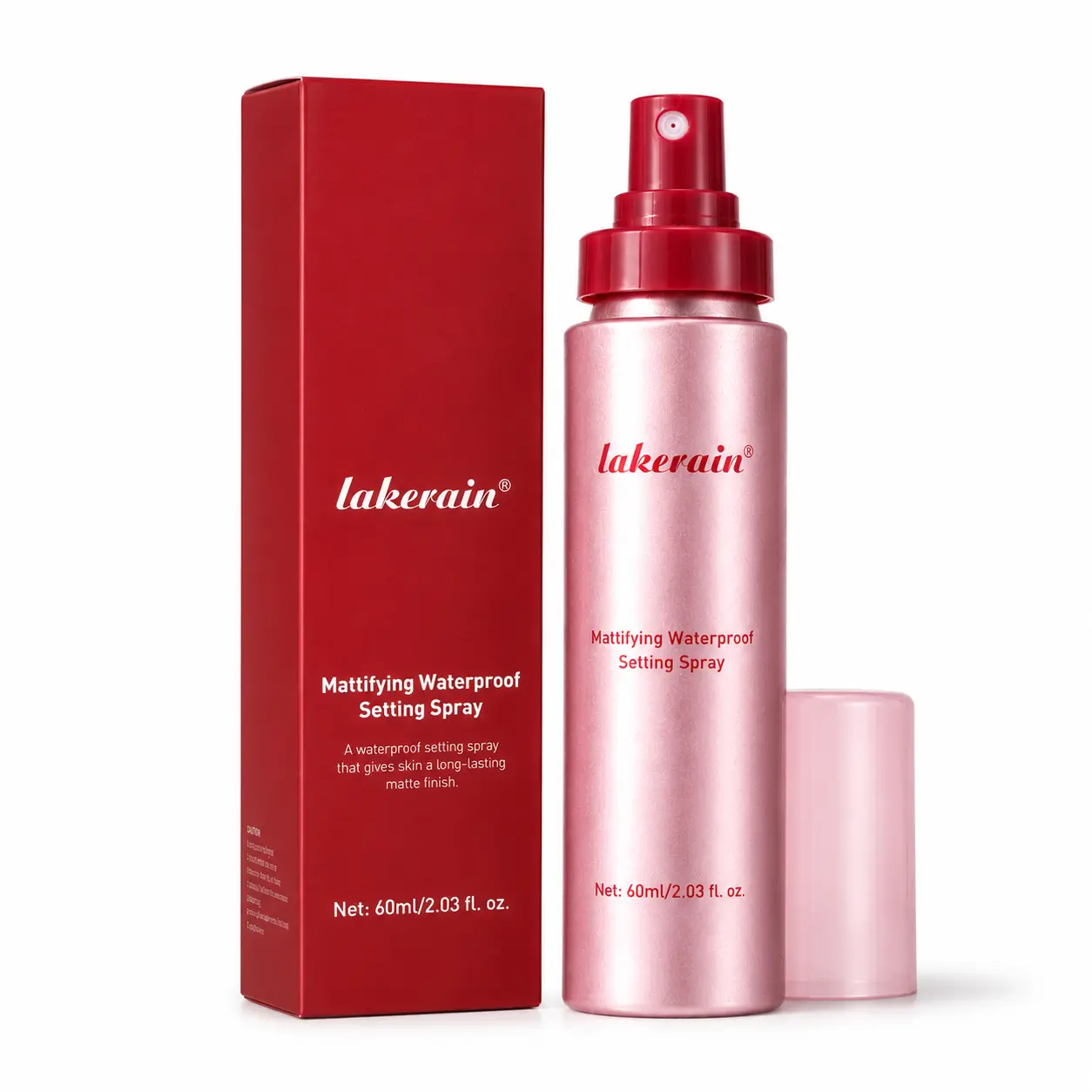 [Lakerain Official] Mattifying Waterproof Setting Spray - Long-Lasting Makeup, Matte Finish, Lightweight & Non-Sticky
