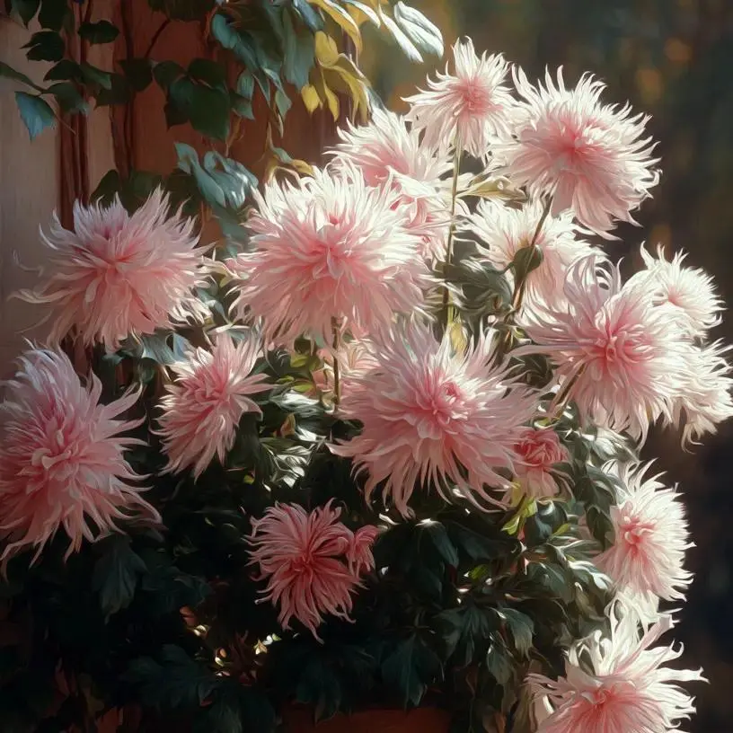 Garden Chrysanthemum Seeds - Perennial Blooms for Beds, Easy Care, Full Sun, Ideal for Gardening Enthusiasts, Attracts Pollinators