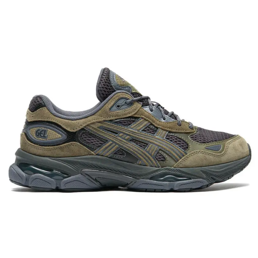 ASICS Gel-NYC 2.0 Graphite Grey Loden Green Men's Fashion Sneaker New
