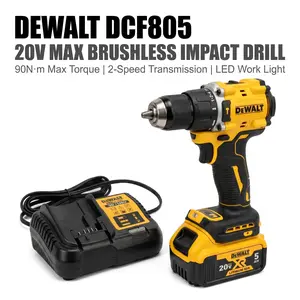 DeWalt DCF805 90 N·m Impact Driver for Fastening Deck Screws in Outdoor Construction job site