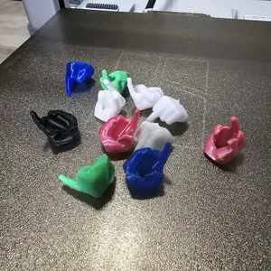 Middle finger drawstring charm