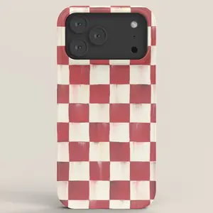 Society6 x Mackenzie Childs Cherry Check iPhone Case