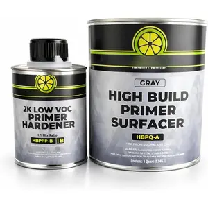 Sand-able Automotive Primer Surfacer, Direct-to-Metal, High Build  Urethane, 1.25 Quart kit, (Light Grey) 4:1 mixture