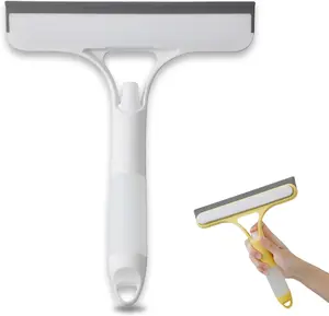 2 Pack 3 in 1 glass Window Cleaning Scraper, Squeegee with Sprayer, 3 in 1 Window Cleaner Squeegee with Rubber Blade for Shower, Car, Mirror, Home Windows, All-in-One Cleaner Tools aqueegee