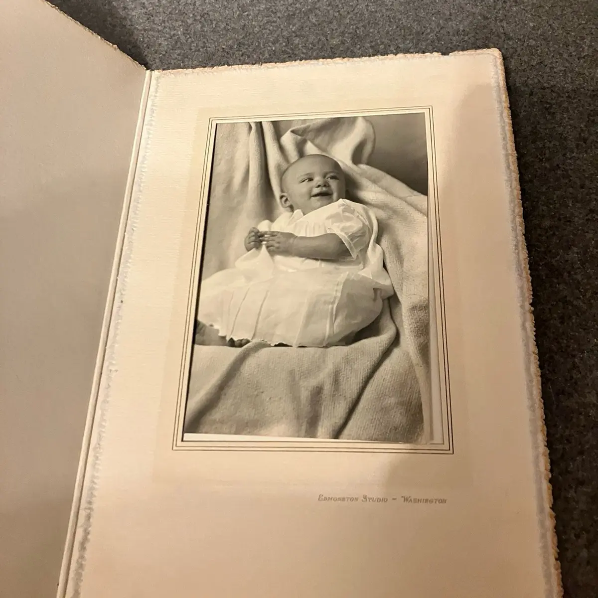 Vintage Baby Photograph from the Turn of the Century - Edmonston Studio - Washington