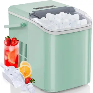 Ice Maker Machine for Kitchen Counter Use with Removable Basket and Ice ScoopDD15tool sdx