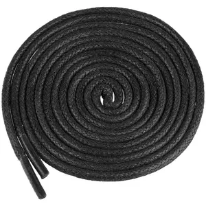 INSPIRE CHIC 2 Pair Waxed Shoe Laces Round Solid Woven Shoelaces for Boots Men and Women's