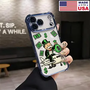 Mr.Monopoly Man Money Get Rich Aesthetic Design Pattern Casing For iPhone 17 16 15 14 13 12 Samsung 22 23 24 25 Plus Pro Max Ultra Soft Silicon TPU Shockproof Protector Vintage Unique Fashion Mobile Phone Case