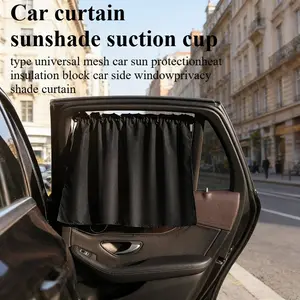 Universal Car Window Sunshade Curtain, Universal Fit Mesh Side Window Privacy Protection, UV Blocking Heat Insulation, Car Shade Accessories