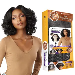 Sensationnel Kinky Edges 13x6 HD Lace Wig - Kinky Body Wave 14" Sensationnel Kinky Edges 13x6 HD Lace Wig - Kinky Body Wave 14"