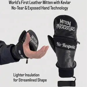 Mitten Freestyle / No Respekt Board Collab Mitten - Inspired by Kian Gabrinski - White lettering