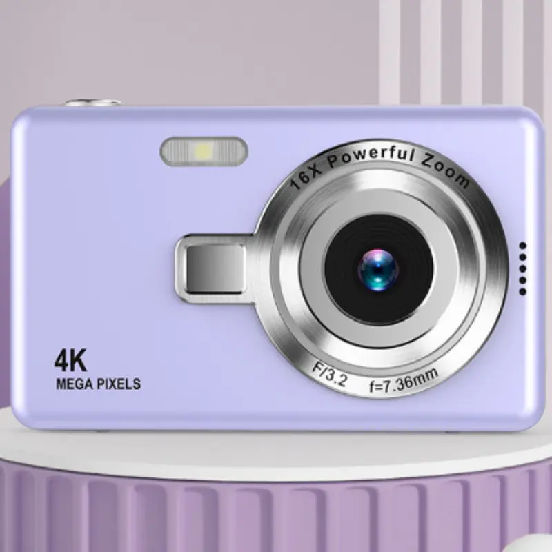 Vintage Retro CCD Point & Shoot Camera - Rechargeable, Built-In Long-Lasting Batteries, Compact, Lightweight Portable, Simple, Memory Storage, Recording, Picture Capture Device, Ideal for Students' Daily Carry