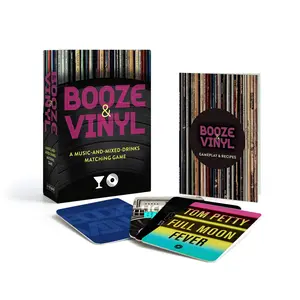 Booze & Vinyl: A Music-and-Mixed-Drinks Matching Game by André Darlington, Tenaya Darlington [Hardcover Book]