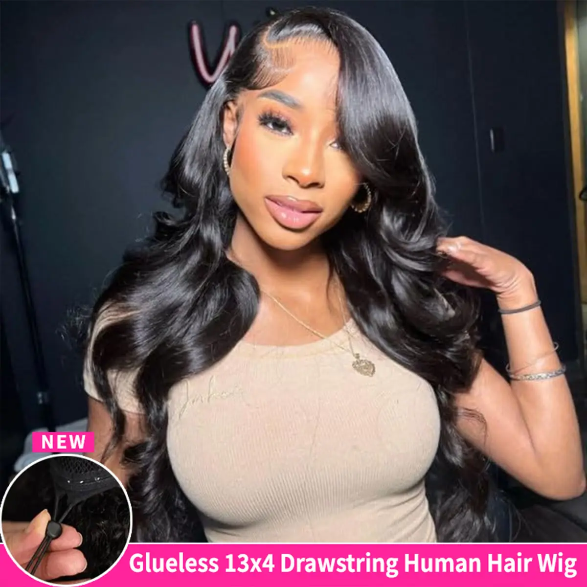 Glueless 13x4 Body Wave