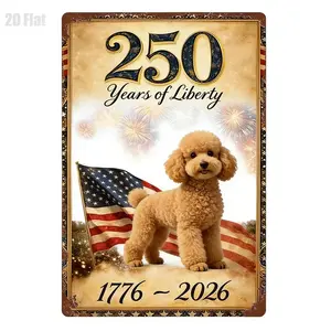 Commemorate Two Hundred Fifty Years of Liberty with Patriotic 2D Metal Wall Art for American Independence Celebrations