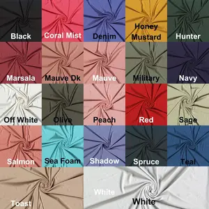 Crepe Knit Rayon Viscose Span - Stretch Fabric, Soft Dress Fabric, Sewing Fabric, Jersey Knit, Craft Fabric, Apparel Fabric, 4 Way Stretch