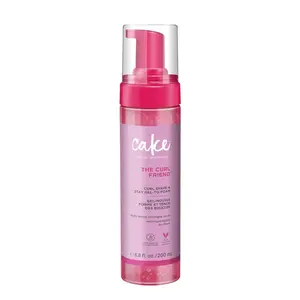 Cake Beauty Gel-to-Foam Styler, The Curl Friend – Volumizing & High Hold Gel to Foam - Flake Free Frizz Control - Infused with Coconut Oil & Shea Butter - For Curly Hair- 6.8 fl oz./ 200 mL Haircare Daily