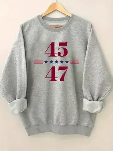 Women's Heather Gray Sweatshirt - Long Sleeve Pullover Sweater, Medium Stretch Fabric for Everyday & Formal Outfits - Fall Winter Clothing Essentials