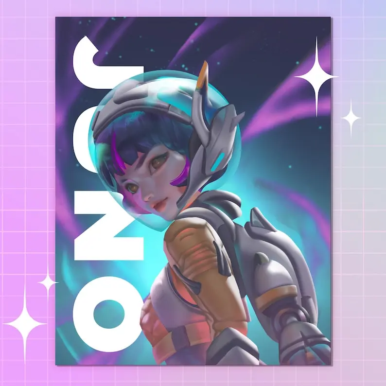 Juno Space Ranger Overwatch Print | Juno Art Print | Juno Overwatch 2 Fan Art | Perfect for Wall Decor, Gift