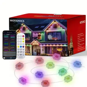200Ft Permanent Outdoor Lights for House Waterproof, IP67 LED Eave Lights with App/Remote Control, Outdoor Permanent led Lighting for House Roof Decor,Christmas,Party,All Holiday and Daily