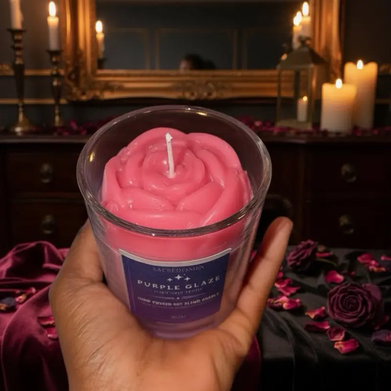 PURPLE GLAZE CANDLE
